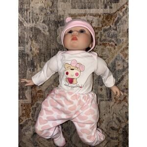 Realistic Vinyl Baby Doll 18” Soft Body Lifelike Features